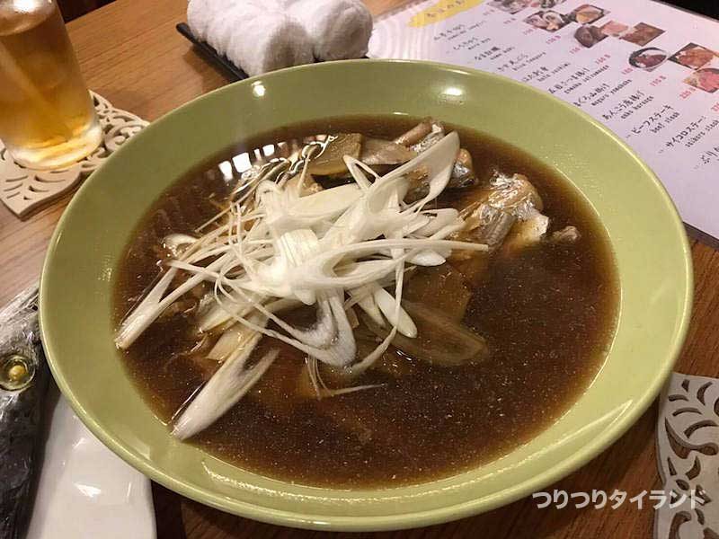 タチウオ料理スープ