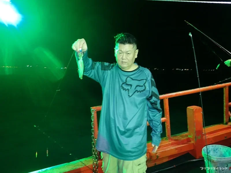 釣ったソガワさん