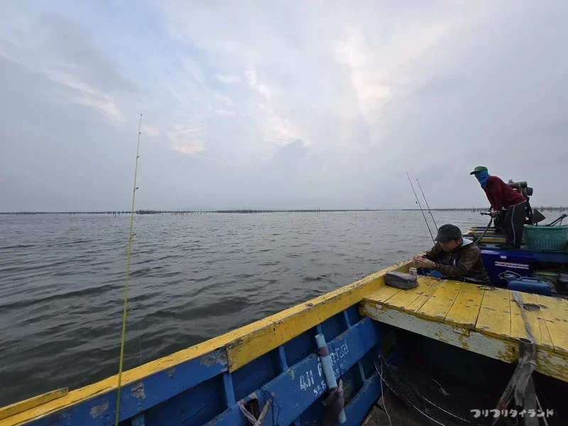 バーンサーイ沖のキス釣り